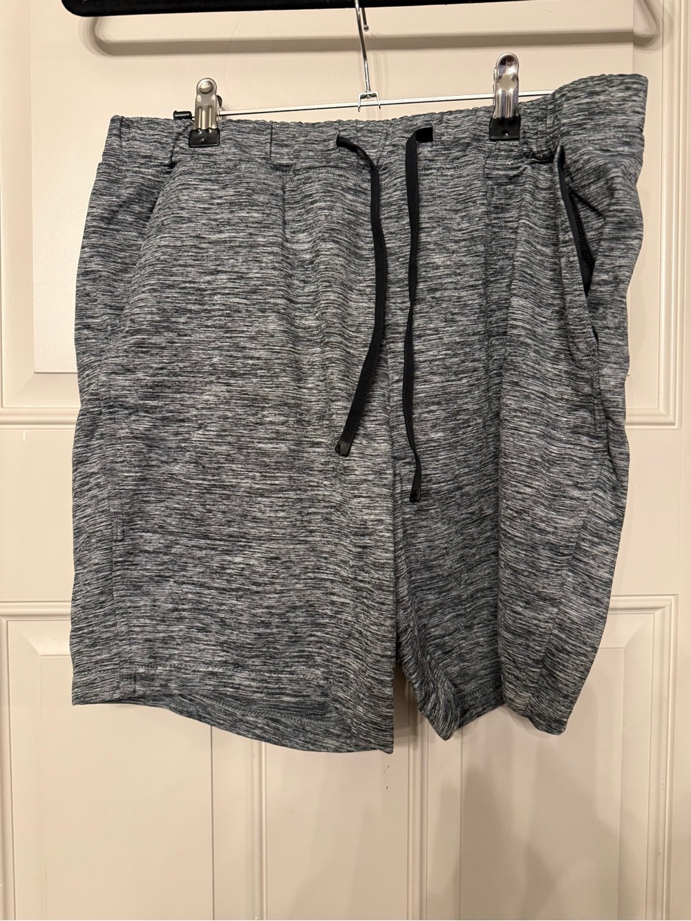 Abercrombie & Fitch Gray Heather Athletic Drawstring Shorts